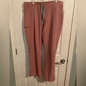 Figs - Yola skinny scrub pants Mauve XL